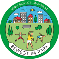 logo Initiative „Bewegt im Park“ 2024